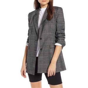 Something Navy Plaid Blazer